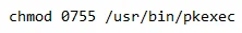code neutralisation pkexec